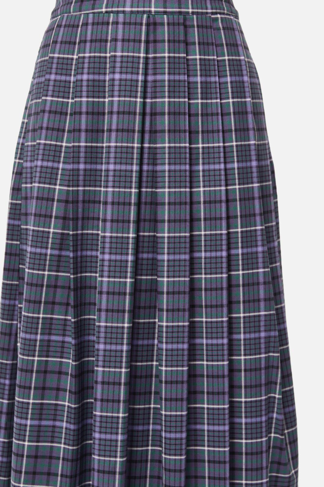 Black Friday - Thicket Tartan Skirt - green-purple