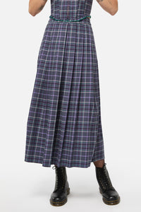 Black Friday - Thicket Tartan Skirt - green-purple