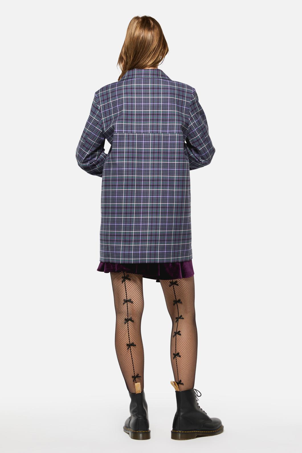 Black Friday - Thicket Tartan Coat - green-purple