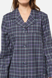 Black Friday - Thicket Tartan Coat - green-purple