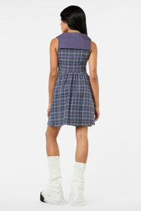 Black Friday - Thicket Tartan Dress - green-purple