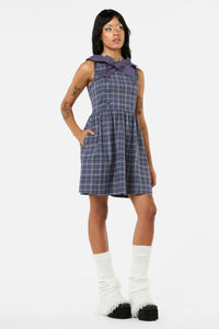 Black Friday - Thicket Tartan Dress - green-purple