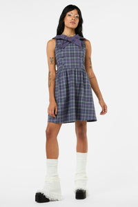 Black Friday - Thicket Tartan Dress - green-purple