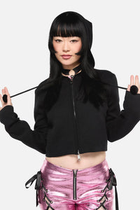 Black Friday - By Starlight Zip Up Cardigan - black