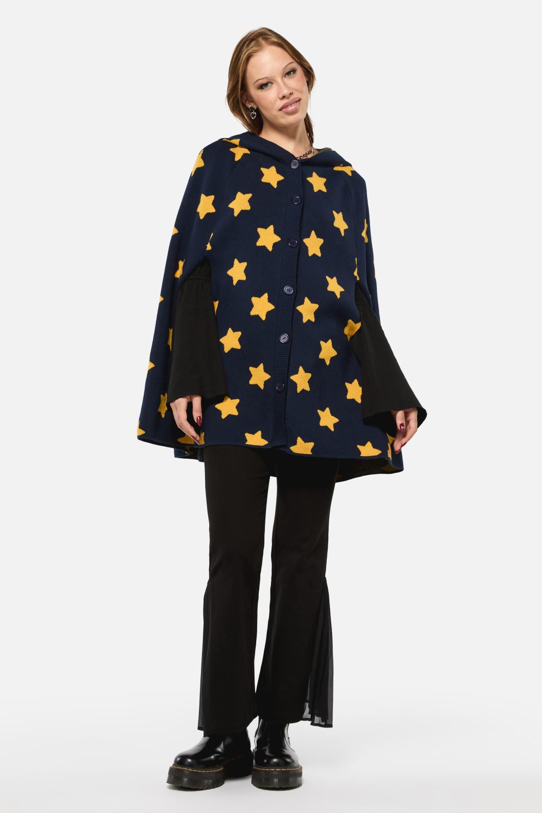 Black Friday - Wiz Knit Cape - midnight