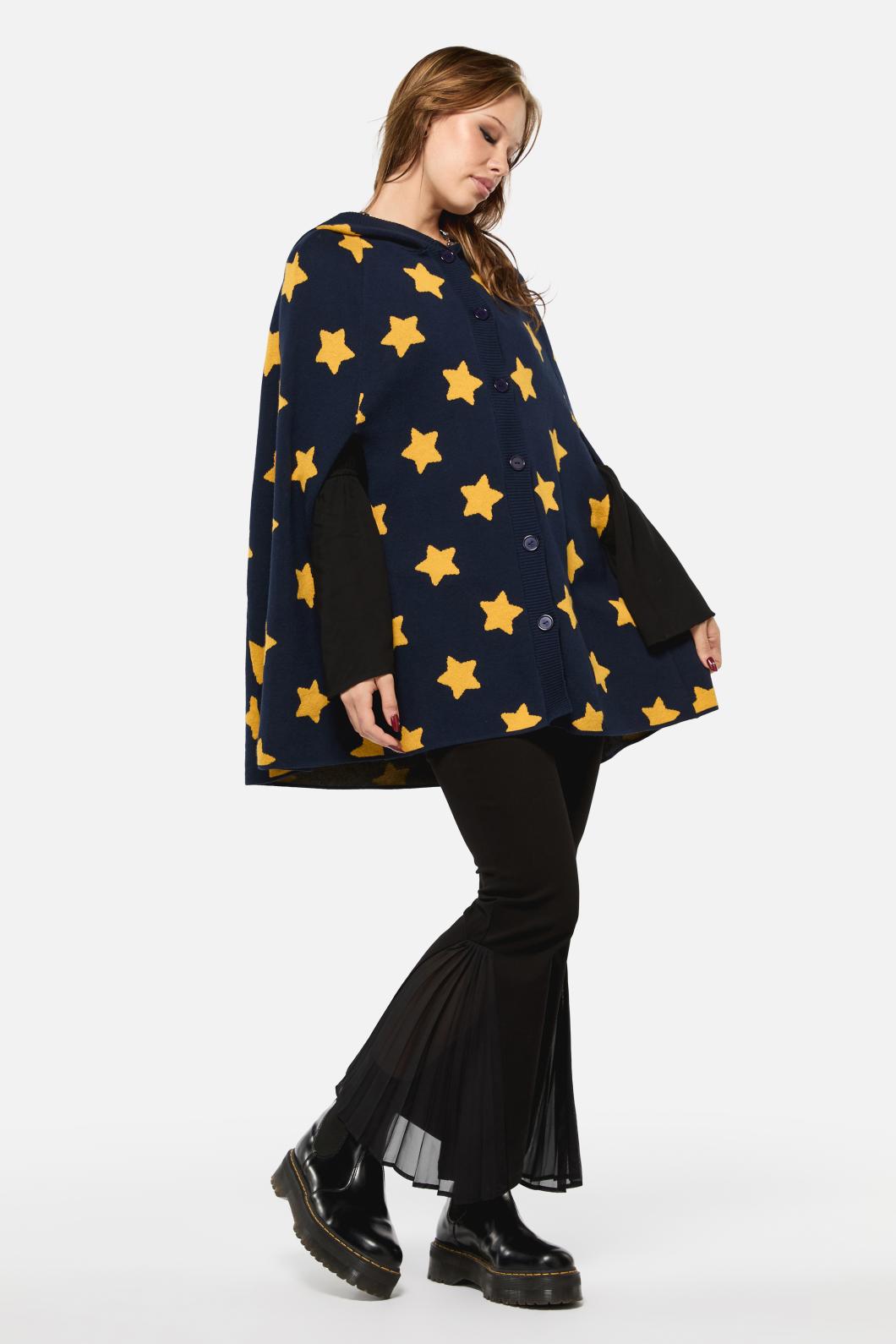 Black Friday - Wiz Knit Cape - midnight