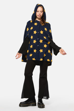 Black Friday - Wiz Knit Cape - midnight