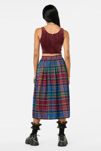 Black Friday - Unified Cord Corset Top - maroon