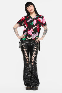 Black Friday - Immortal Love Repeat Blouse - black-red