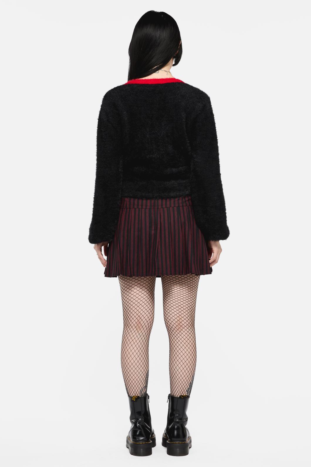 Black Friday - Vampy Bow Tie Cardigan - black