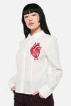 Black Friday - Irrevocably In Love Blouse - vintage-white