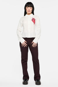 Black Friday - Irrevocably In Love Blouse - vintage-white