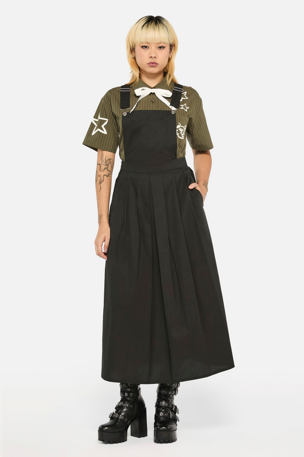 Black Friday - Basic Maxi Length Pinafore - black