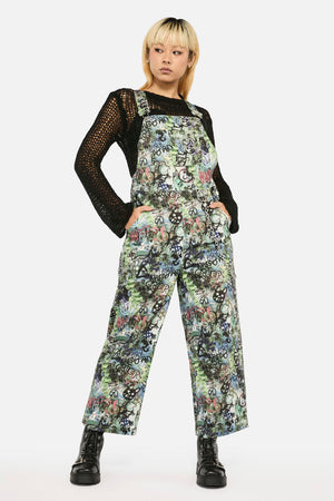 Black Friday - Laneway Print Drill Overalls - multi