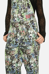 Black Friday - Laneway Print Drill Overalls - multi
