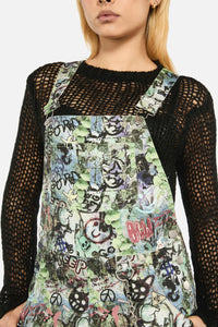 Black Friday - Laneway Print Drill Overalls - multi