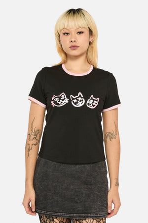 Black Friday - Laneway Placement CatFittedTee - black