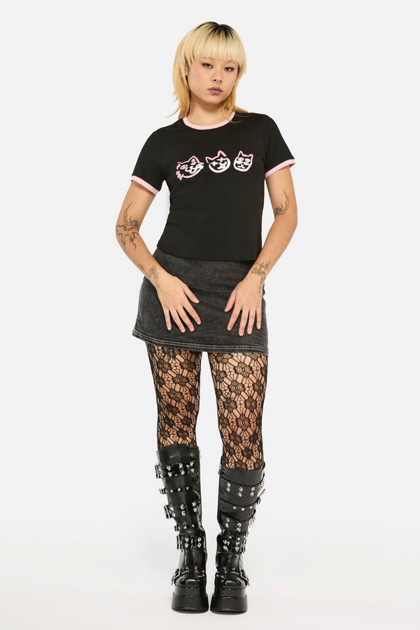 Black Friday - Laneway Placement CatFittedTee - black