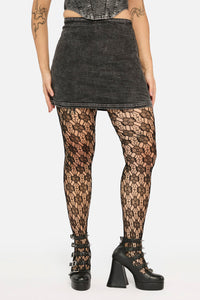 Black Friday - Ratbag AcidWashFittedMiniSkort - grey