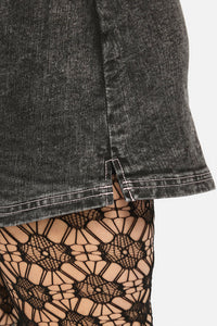 Black Friday - Ratbag AcidWashFittedMiniSkort - grey