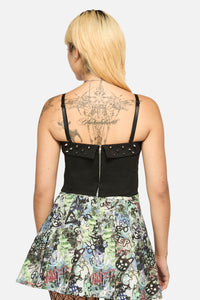 Black Friday - Laneway Studs Fitted Top - black