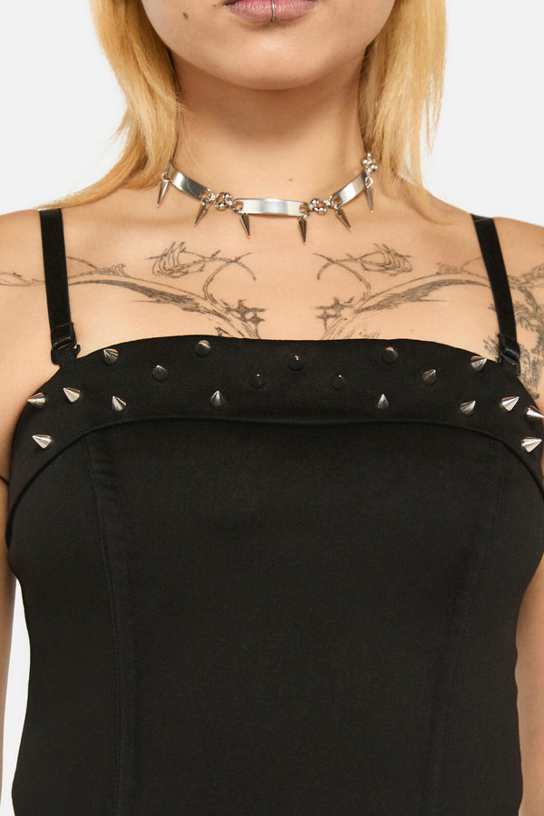 Black Friday - Laneway Studs Fitted Top - black