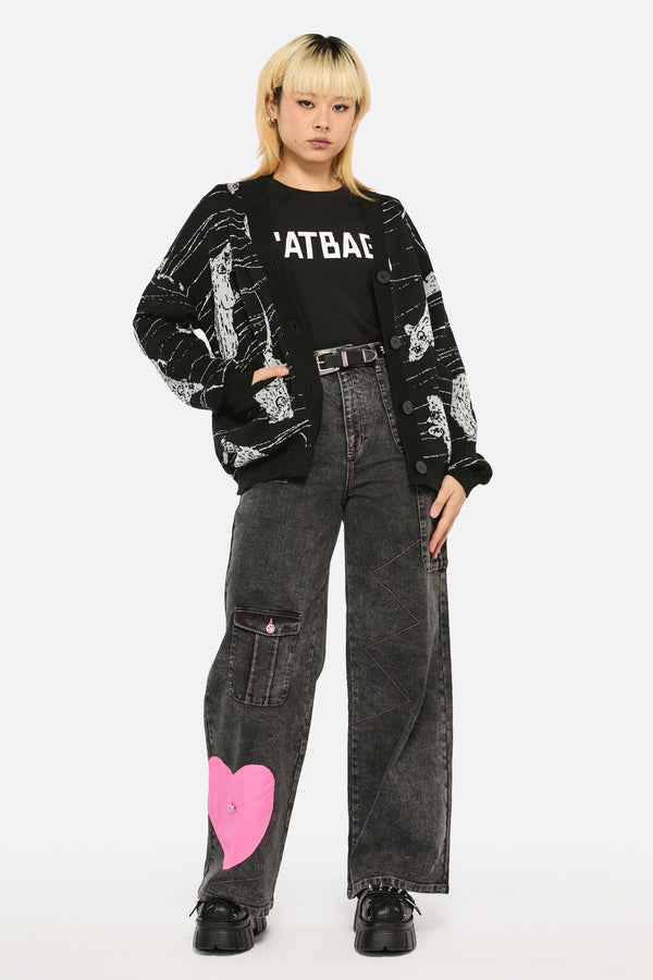 Black Friday - Ratbag Oversize Cardigan - grey