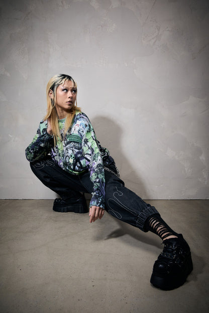 Black Friday - Laneway Graphic Relaxed Knit - multi