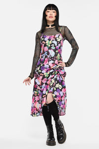 Black Friday - Dragons Grove Drawstring Slip Dress - multi