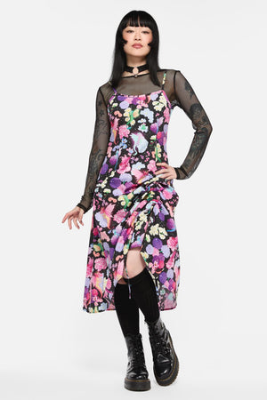 Black Friday - Dragons Grove Drawstring Slip Dress - multi
