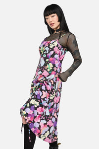 Black Friday - Dragons Grove Drawstring Slip Dress - multi