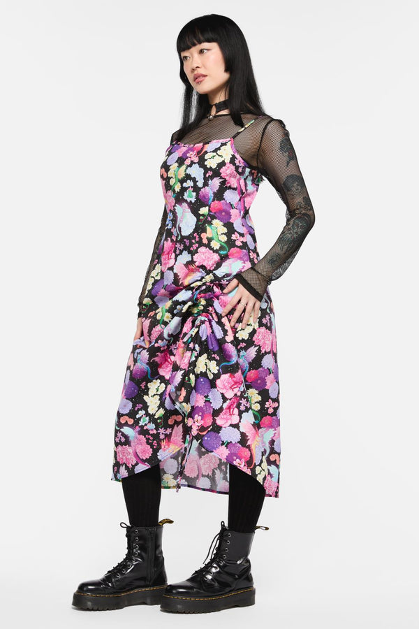 Black Friday - Dragons Grove Drawstring Slip Dress - multi
