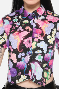 Black Friday - Dragons Grove Fitted Blouse - multi