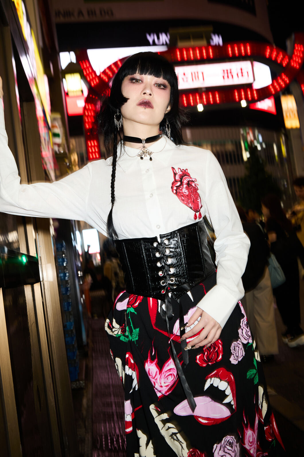 Black Friday - Scales PU Underbust Corset - black