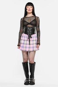 Black Friday - Scales PU Underbust Corset - black