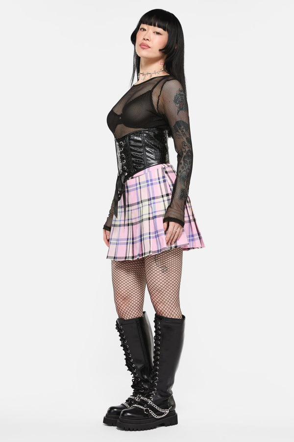 Black Friday - Scales PU Underbust Corset - black