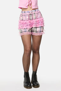 Black Friday - Dragon Scales Tartan Bloomer - pink