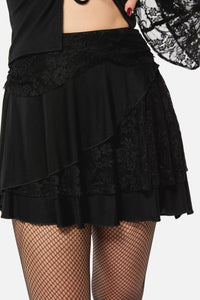 Black Friday - Dragon Wings Mini Skirt - black