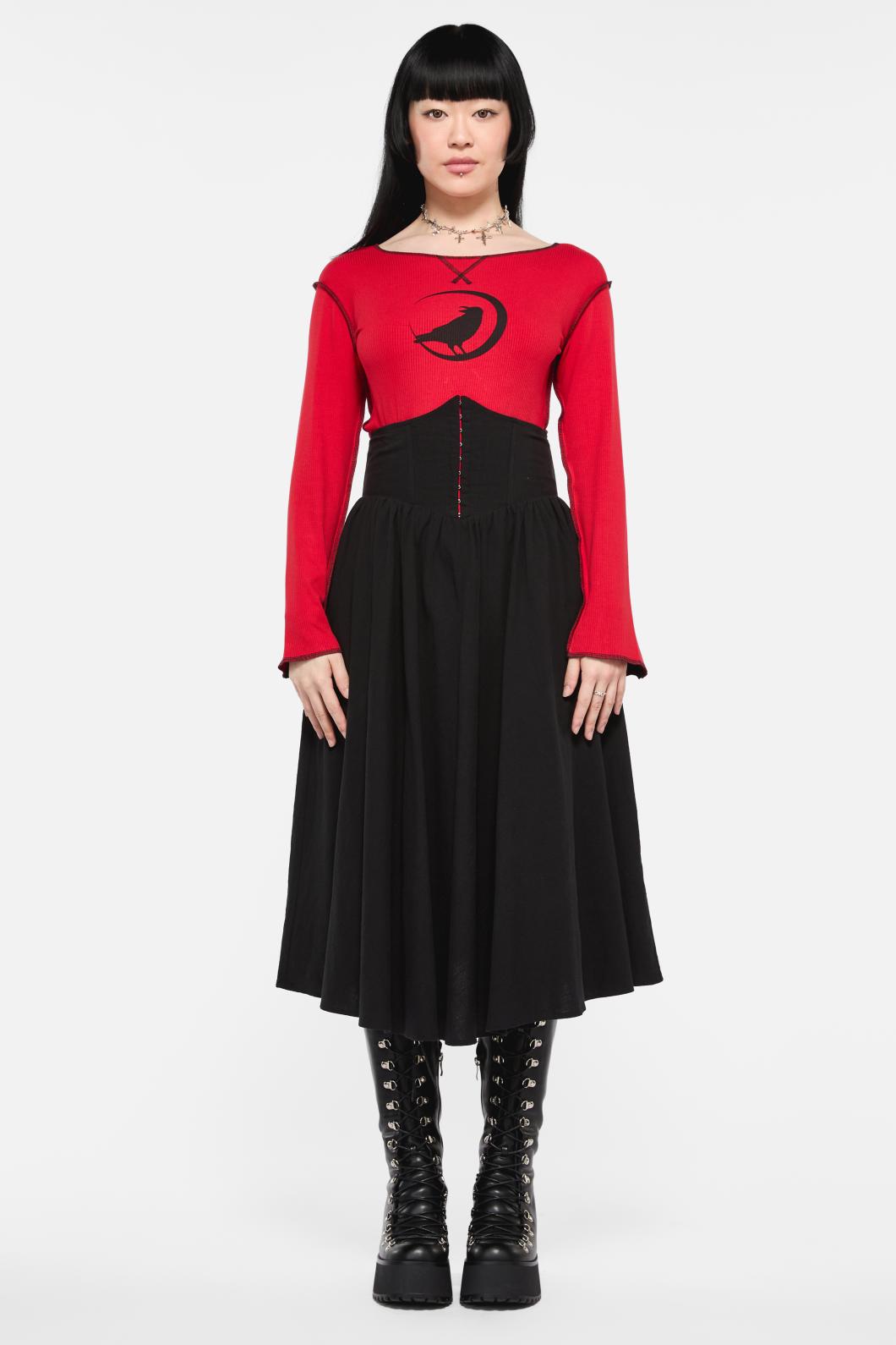 Black Friday - Vampy Corset Skirt - black