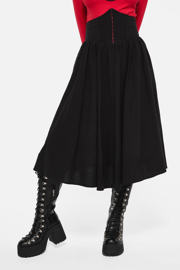 Black Friday - Vampy Corset Skirt - black