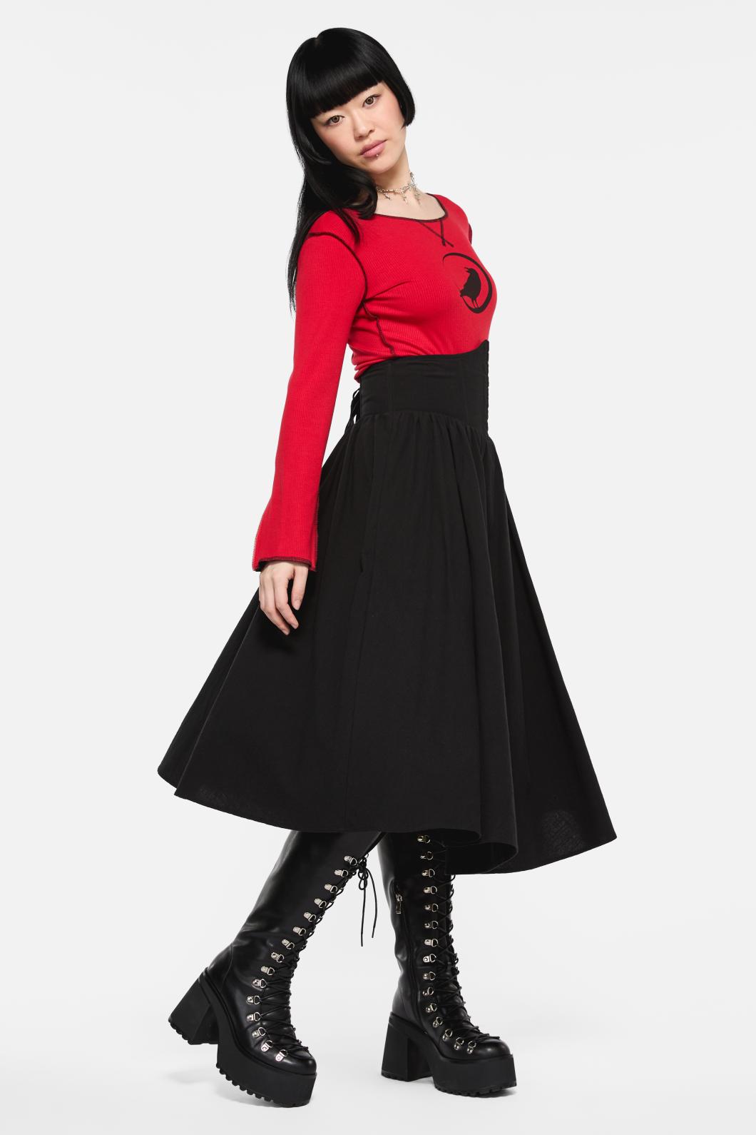 Black Friday - Vampy Corset Skirt - black