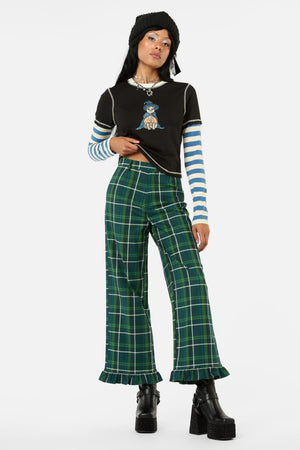 Black Friday - Iykyk Tartan Pant - green