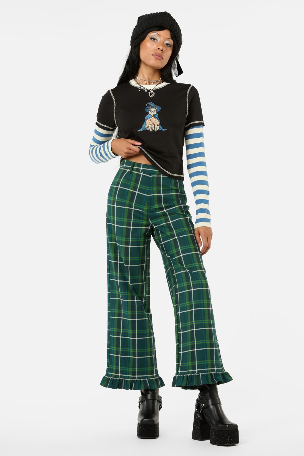 Black Friday - Iykyk Tartan Pant - green