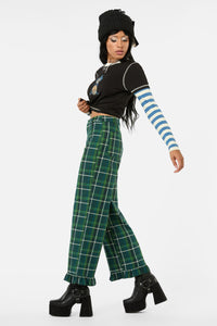 Black Friday - Iykyk Tartan Pant - green