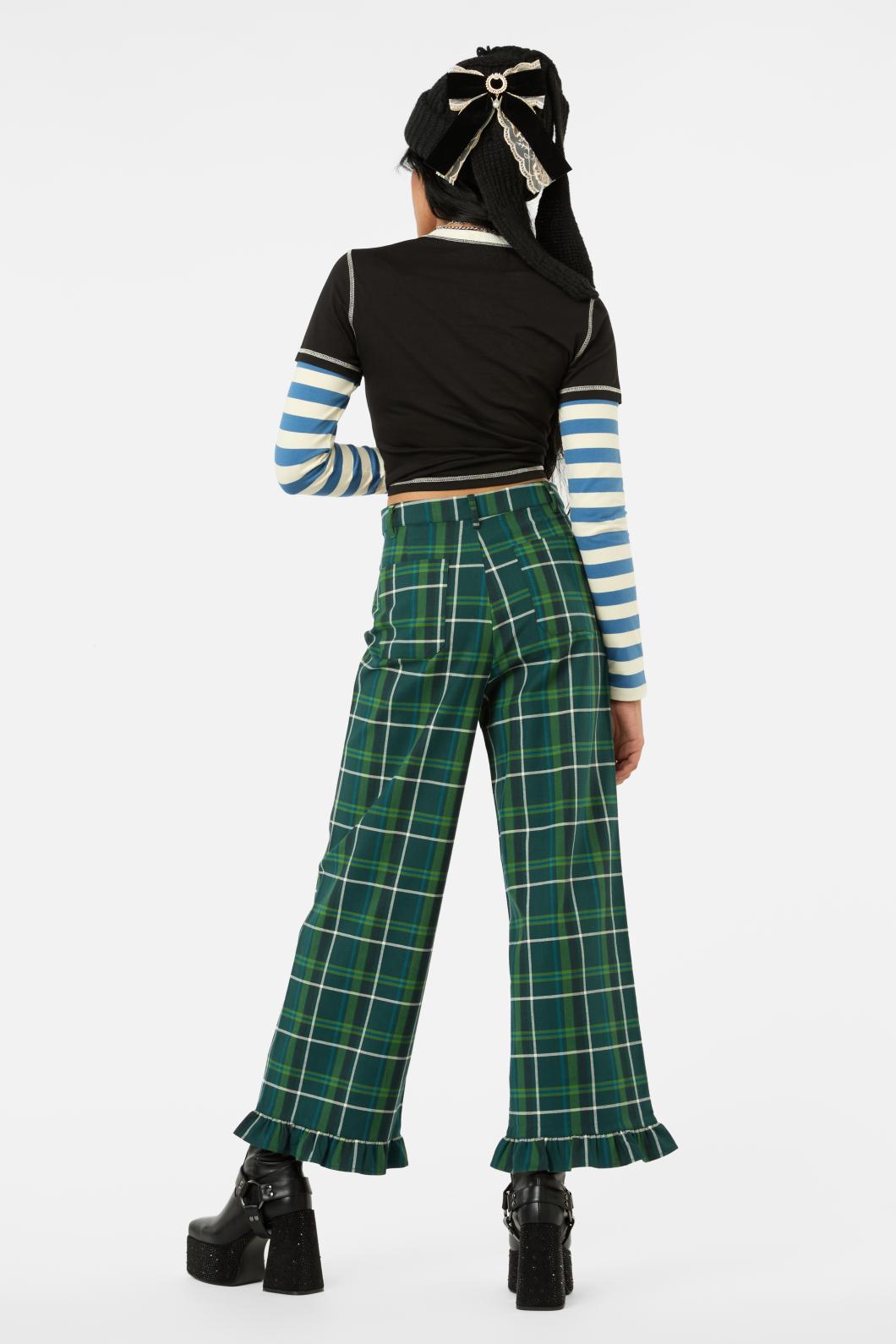 Black Friday - Iykyk Tartan Pant - green