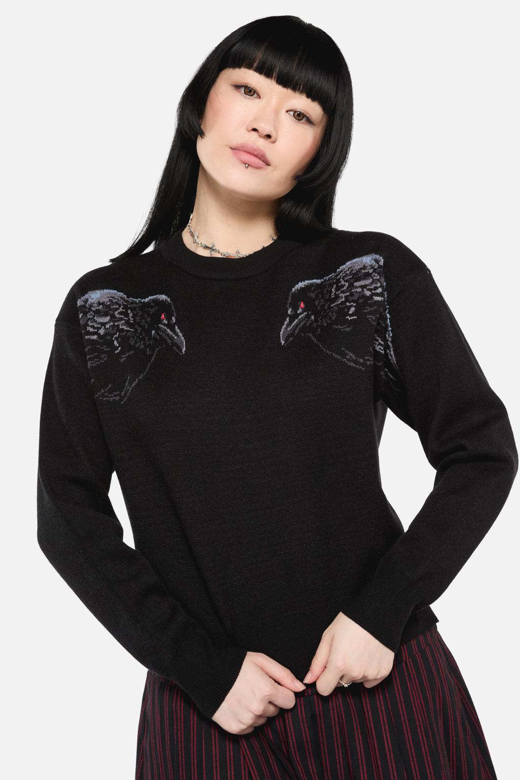 Black Friday - Apollo Crow Knit Jumper - black