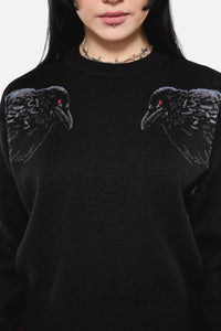 Black Friday - Apollo Crow Knit Jumper - black