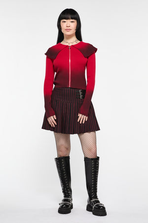 Black Friday - Apollo Gradient Knit Cardi - red-black