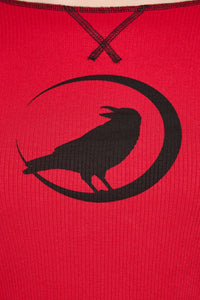Black Friday - Wahn Ribbed Jersey Top - red