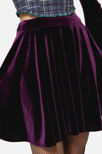 Black Friday - Regal Velvet Skirt - purple